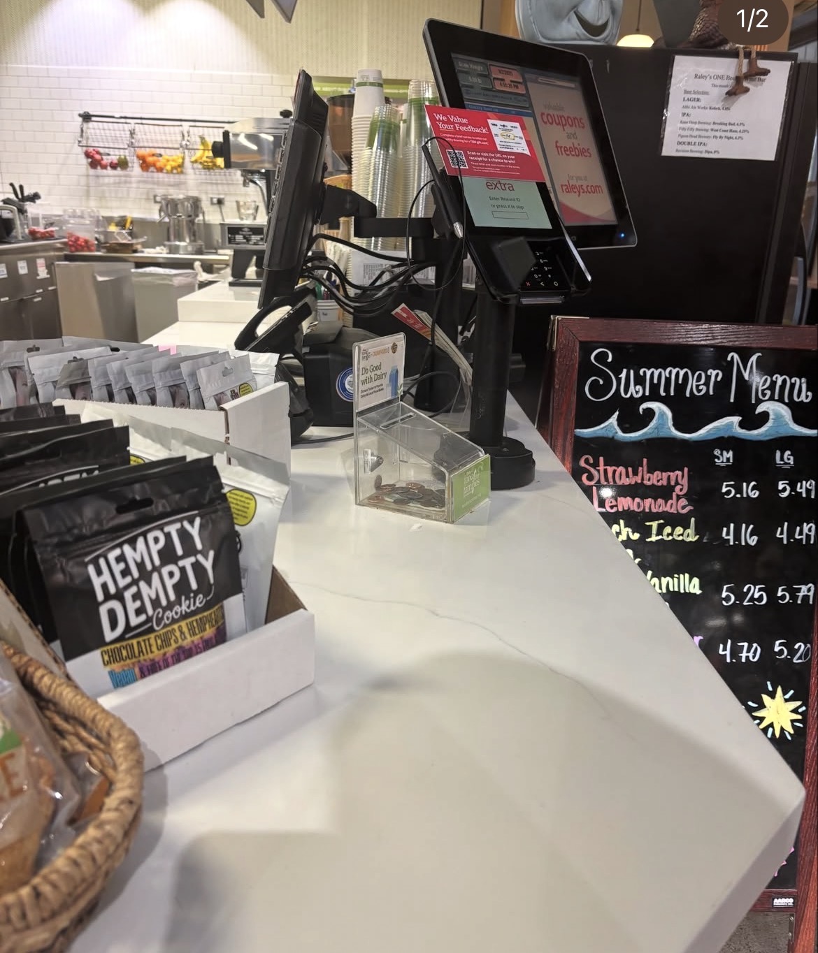 Hempty Dempty cookies on retail shelf